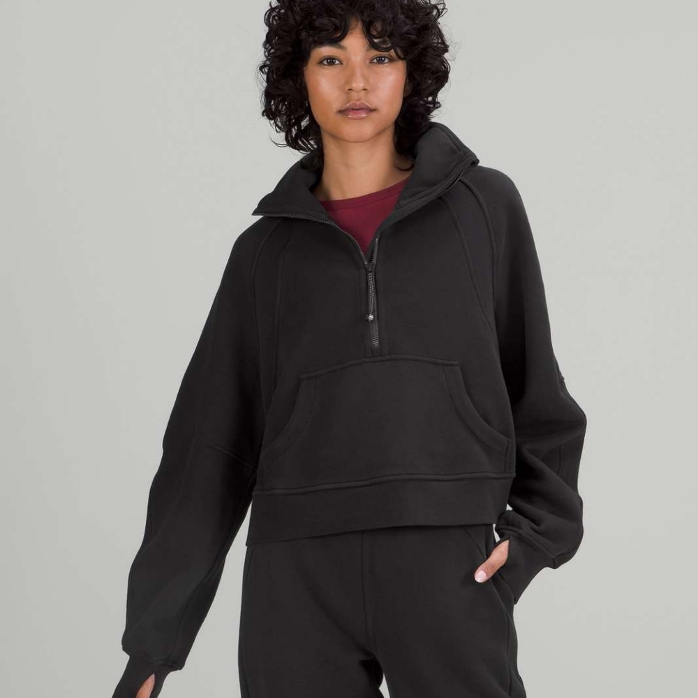 Lululemon Scuba Oversized Funnel Neck Shirt Black